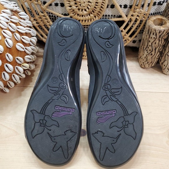 Dansko Jovie Slingback Coffee Swirl Sandals Snake Cork Sole Leather Women 8.5-9 - Picture 8 of 13